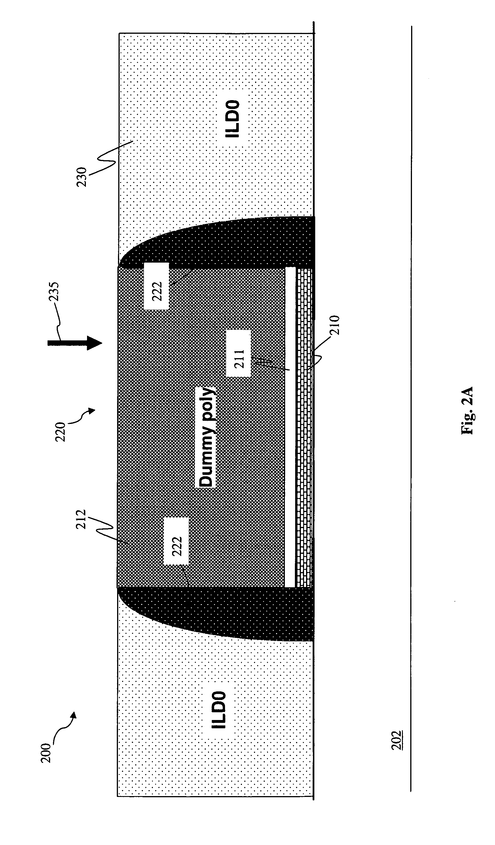 Method for gate height control in a gate last process