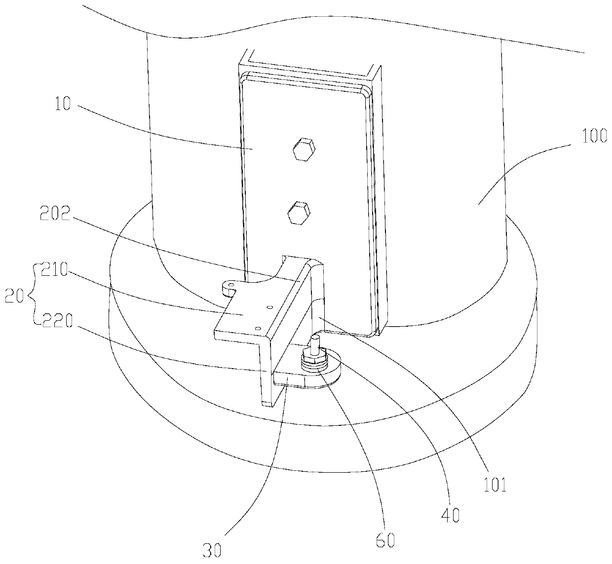 Substation grounding device and grounding pile