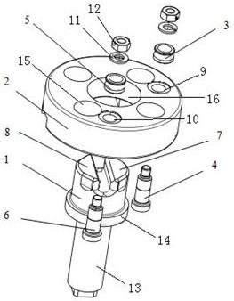 Tooth profile bending assembly for anchoring part machining