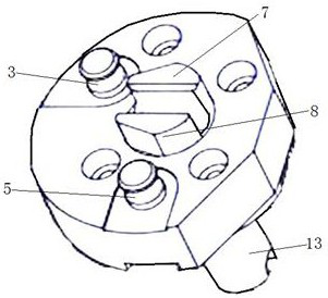 Tooth profile bending assembly for anchoring part machining