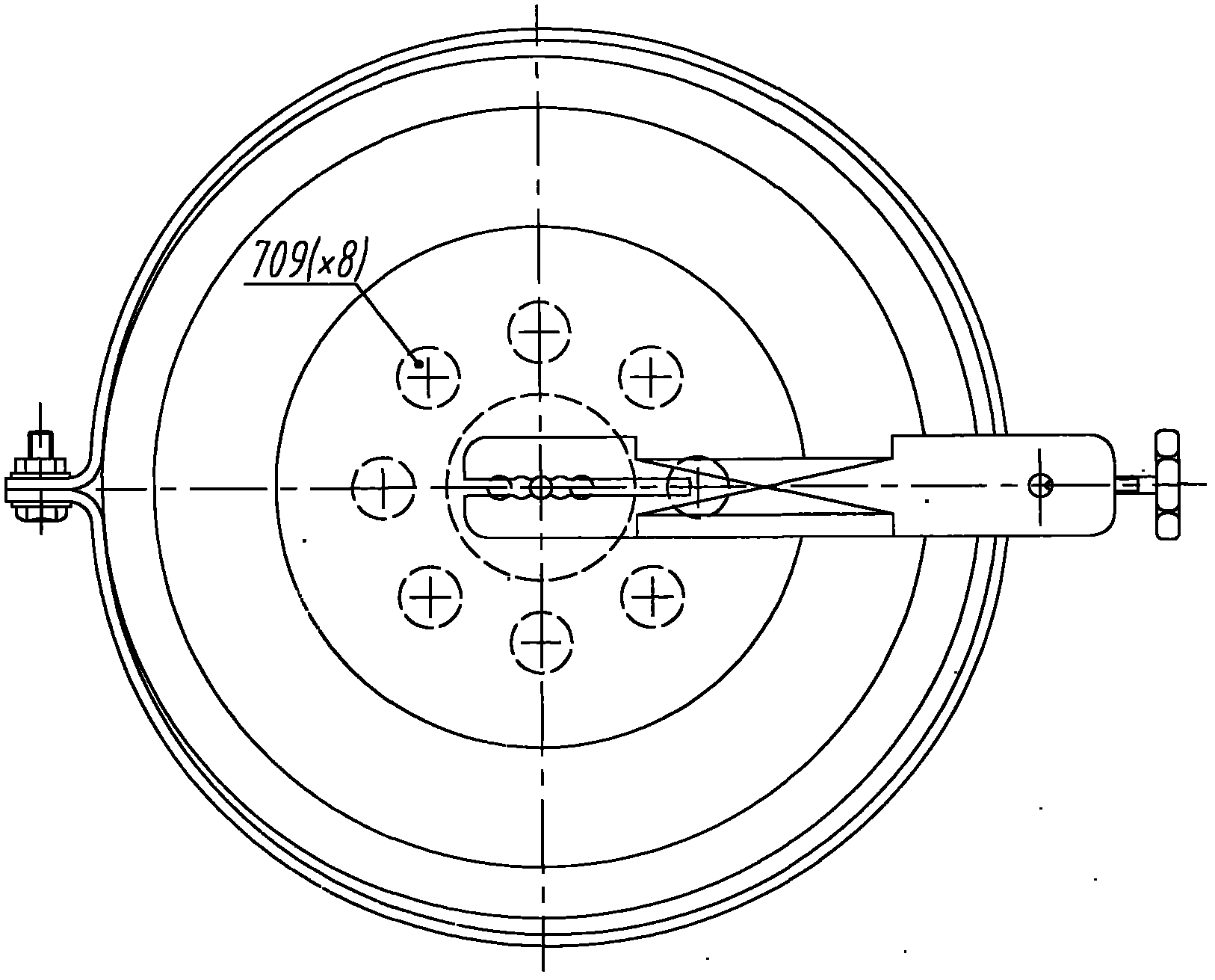 Measuring device and method of melting volume expansion ratio/molten state density of material