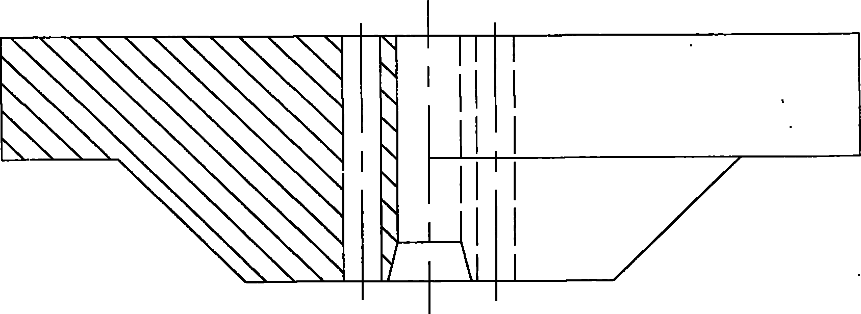 Measuring device and method of melting volume expansion ratio/molten state density of material