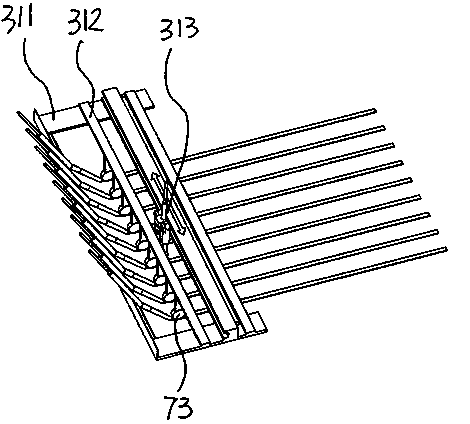 Automatic continuous production device for fiber reinforced plastic gratings