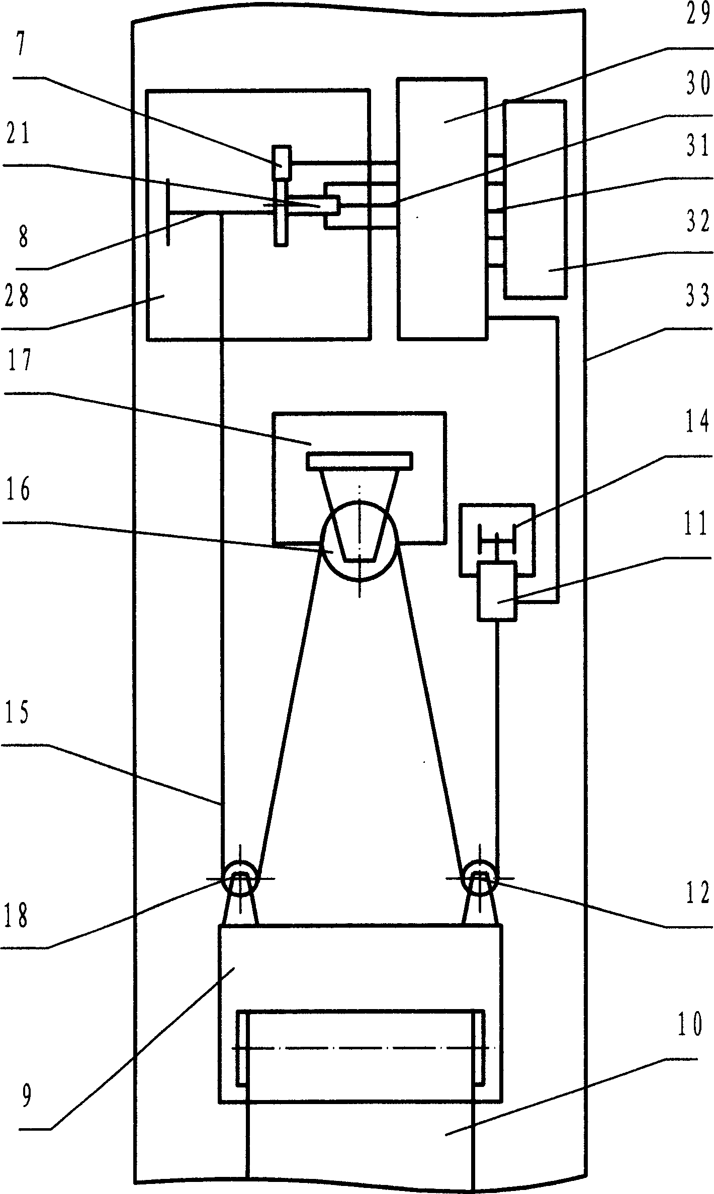 Automatic tightening device of belt conveyor