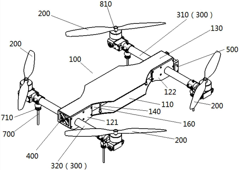 Multi-shaft unmanned aerial vehicle