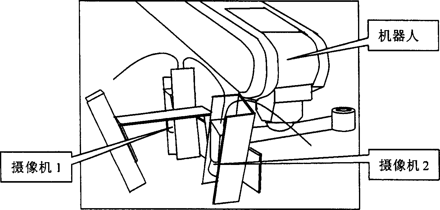 Pickup camera self calibration method based on robot motion