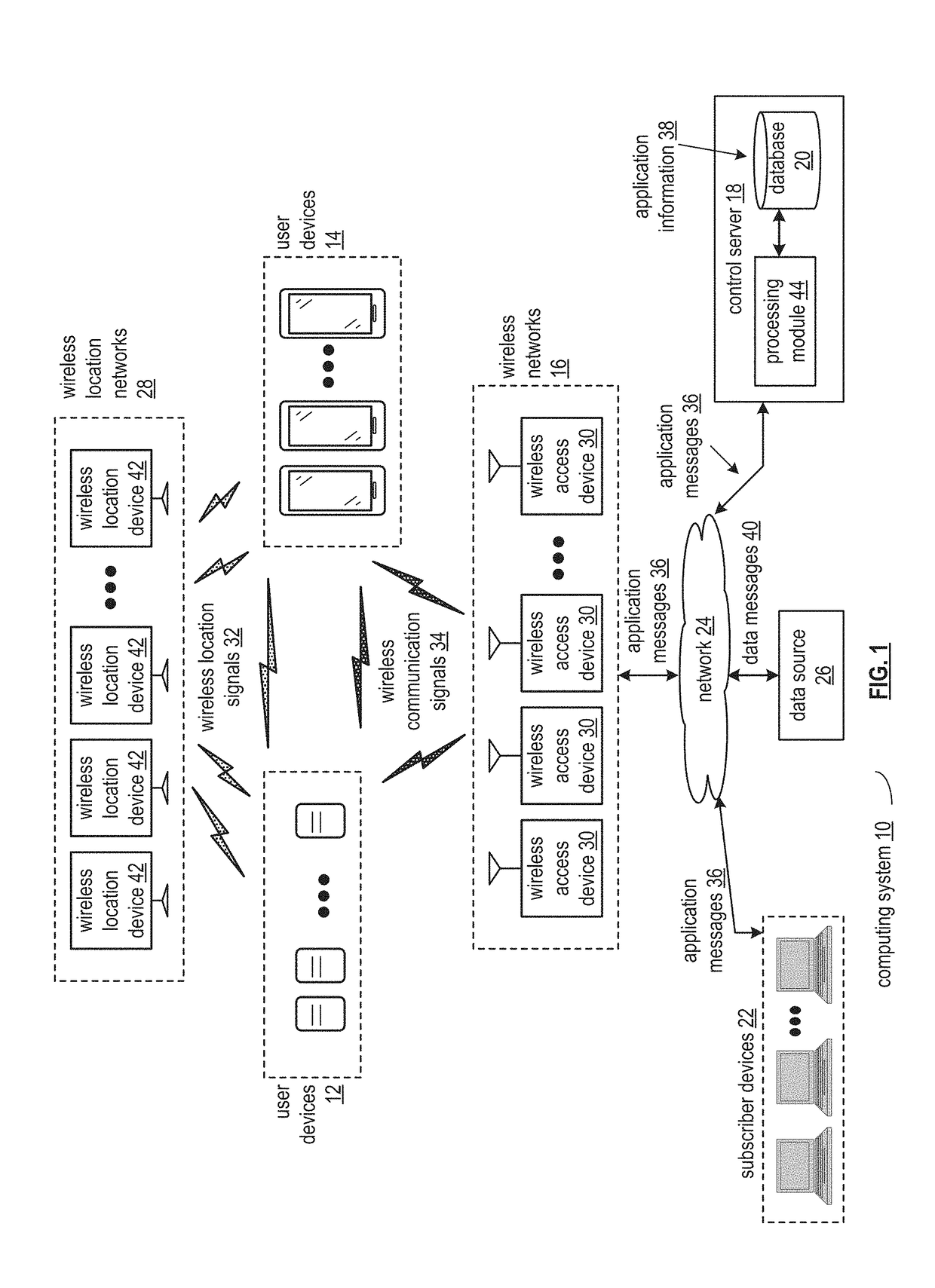 Synchronizing location status information in a computing system