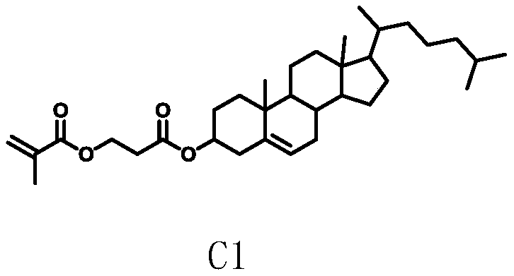 Styrene volatilization inhibitor based on cholesterol derivative, and preparation method thereof