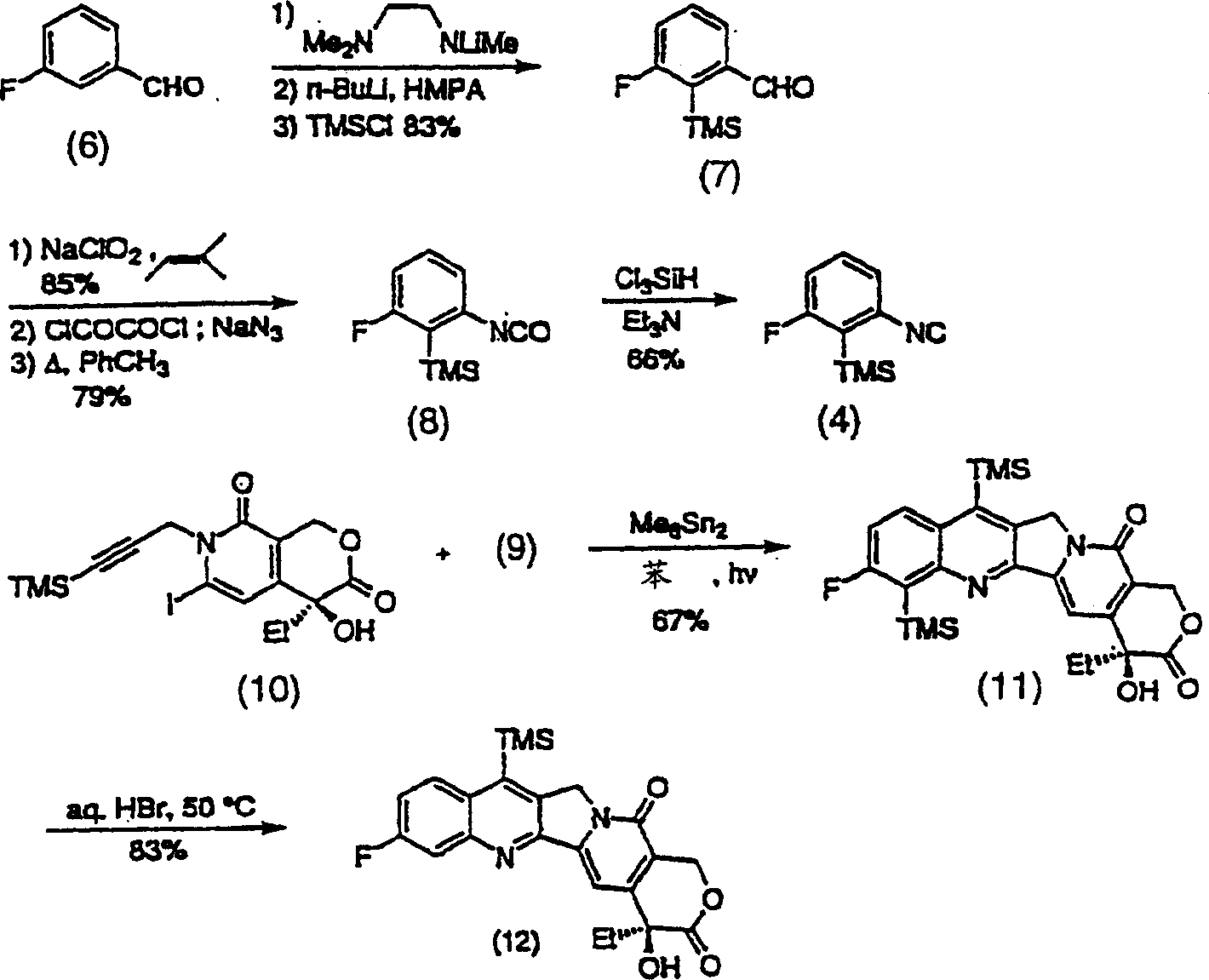 Camptothecin analogs and methods of preparation thereof