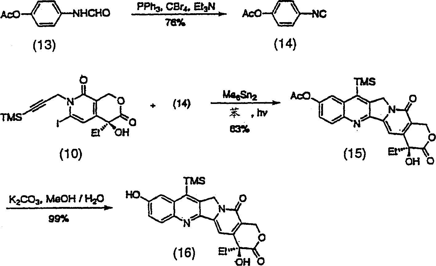 Camptothecin analogs and methods of preparation thereof