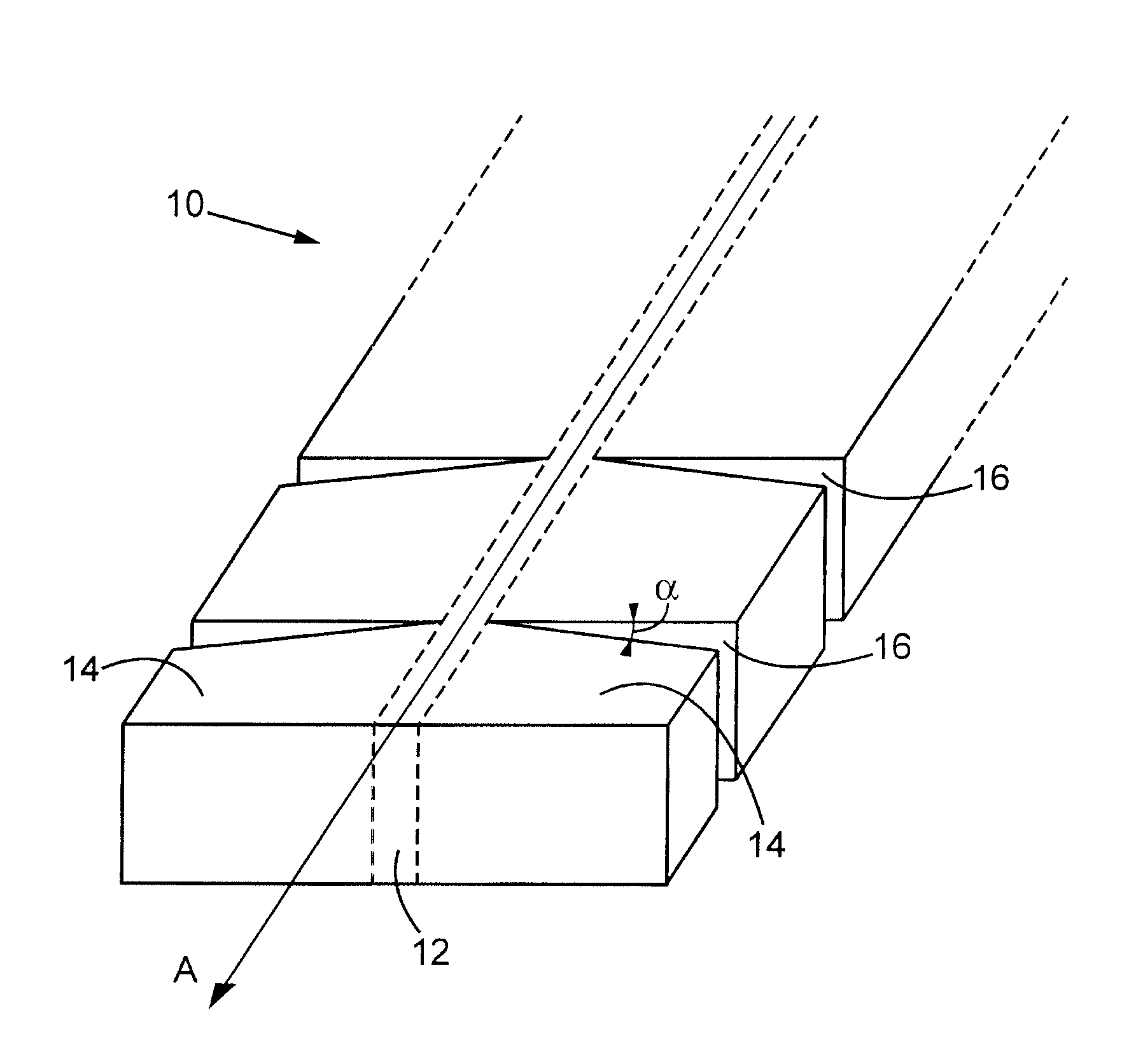 Stabilizing strip intended for use in reinforced earth structures