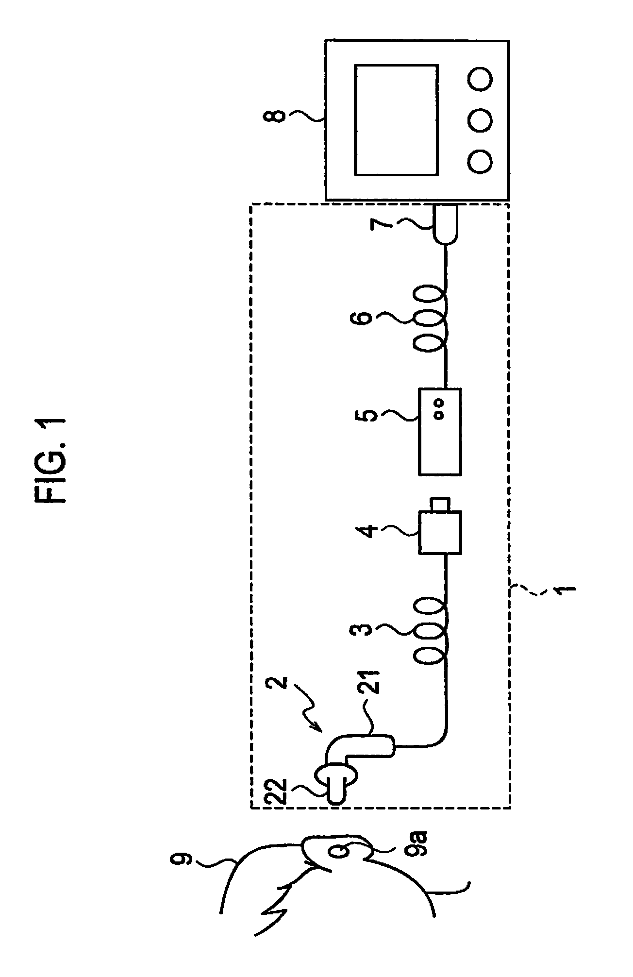 Ear thermometer and measuring apparatus used with it