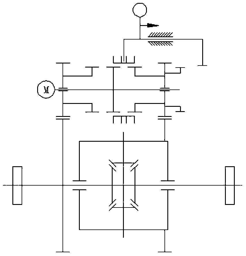 A mechanical differential transmission