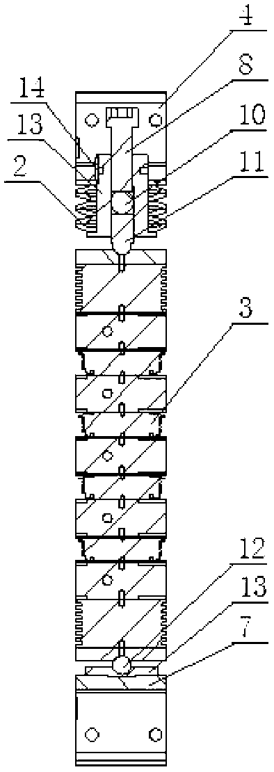 Vertically placing mechanical press fitting structure of power device clusters
