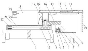 Waterlogging area green belt cleaning device for municipal engineering