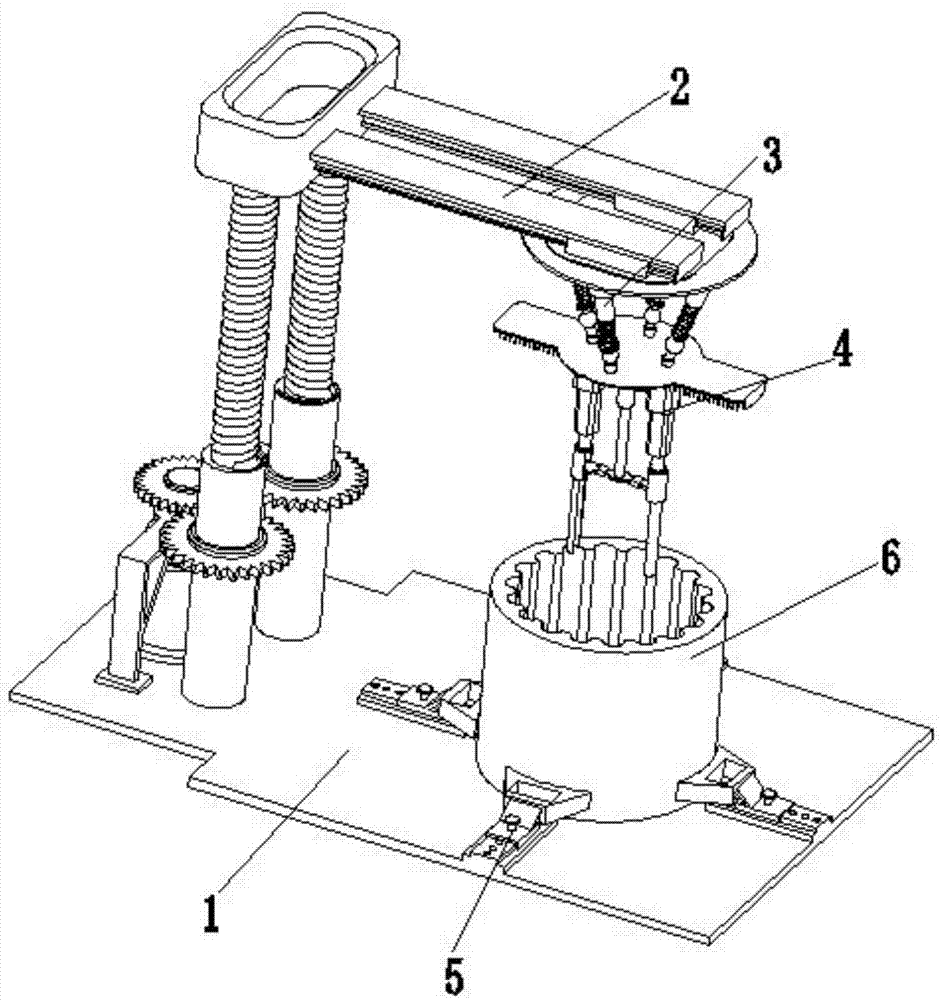 A paper-inserting industrial robot with a motor