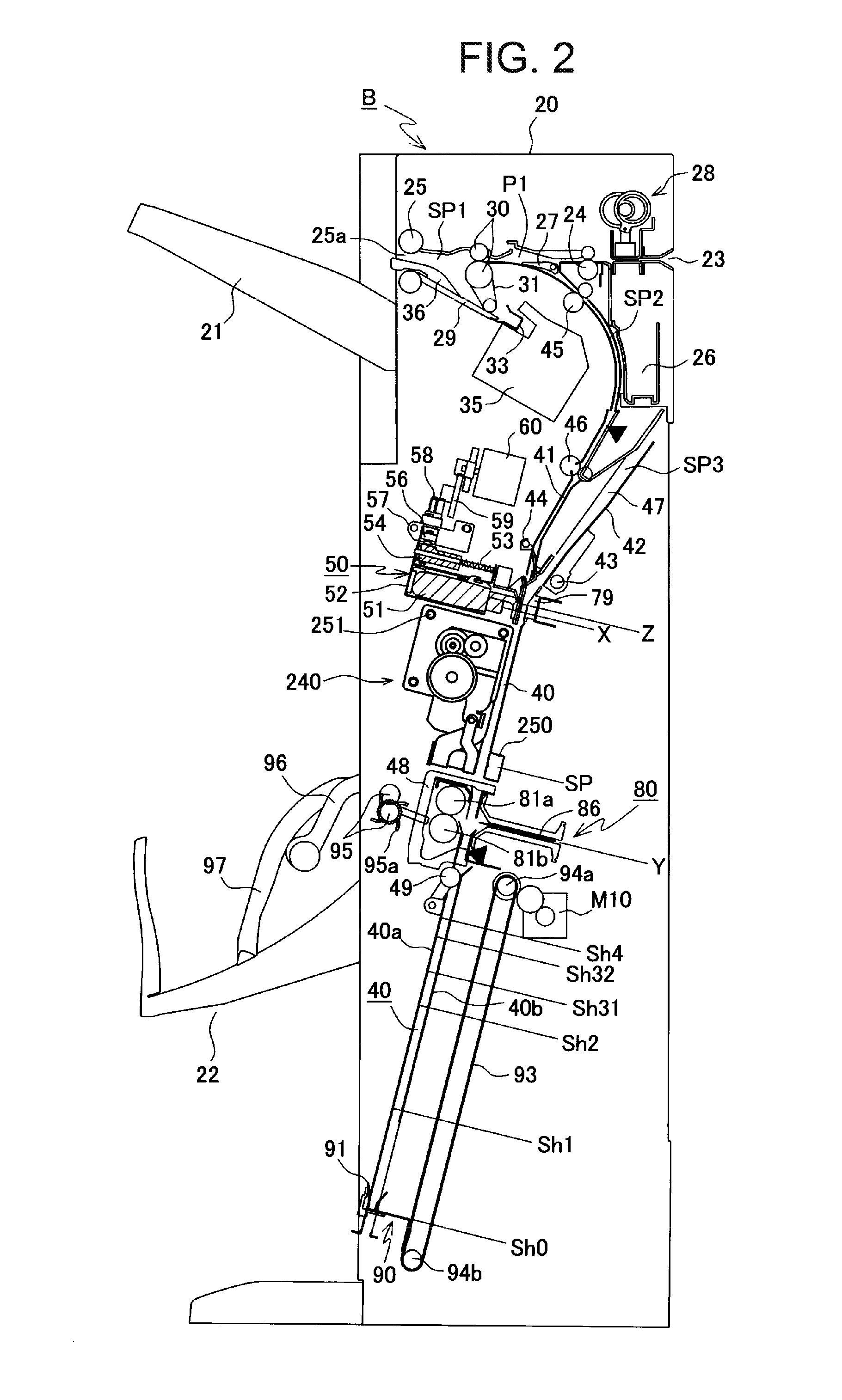 Sheet processing device and image forming device provided with the same