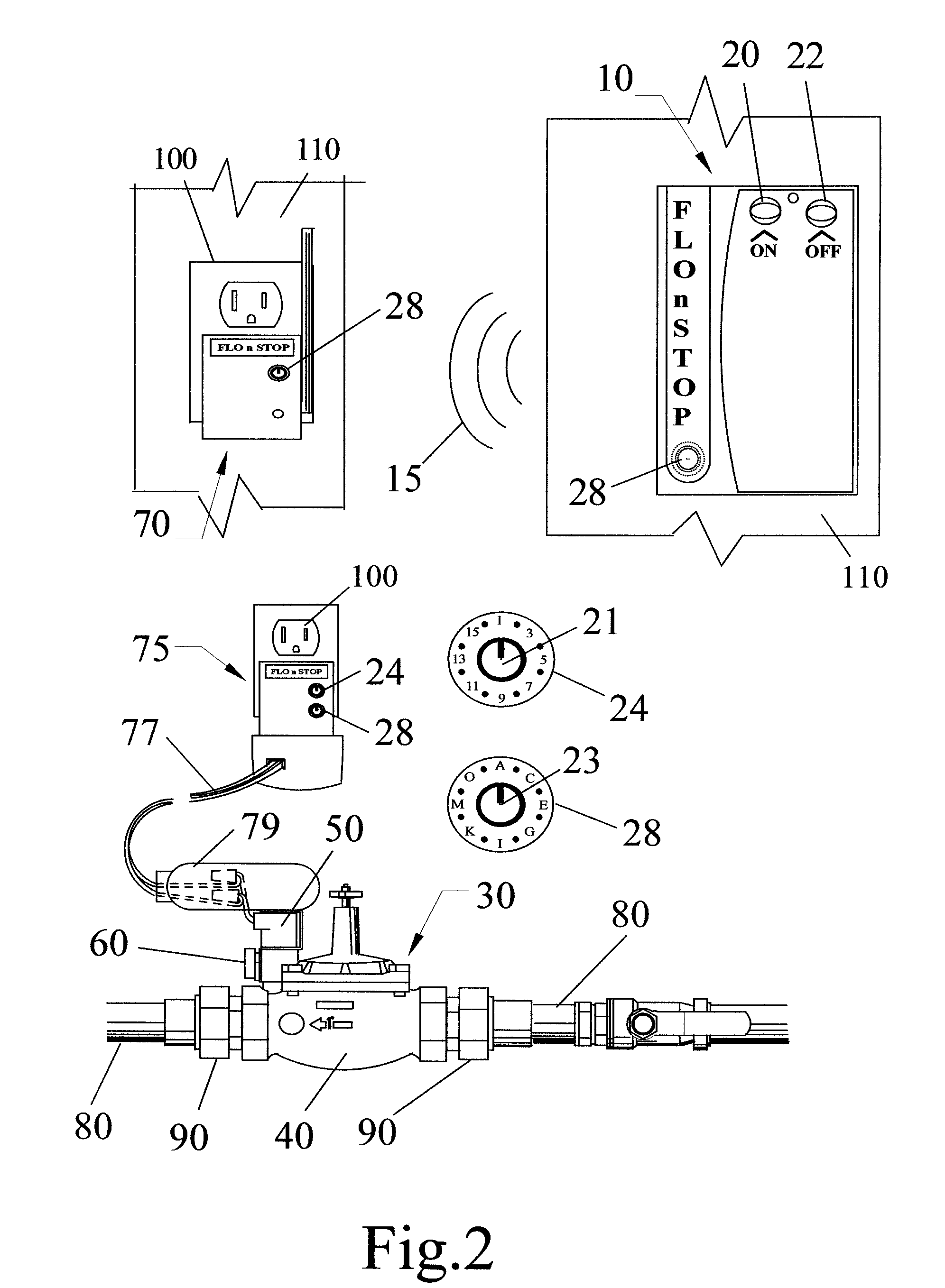 Water supply control apparatus and method for use in homes or other structures