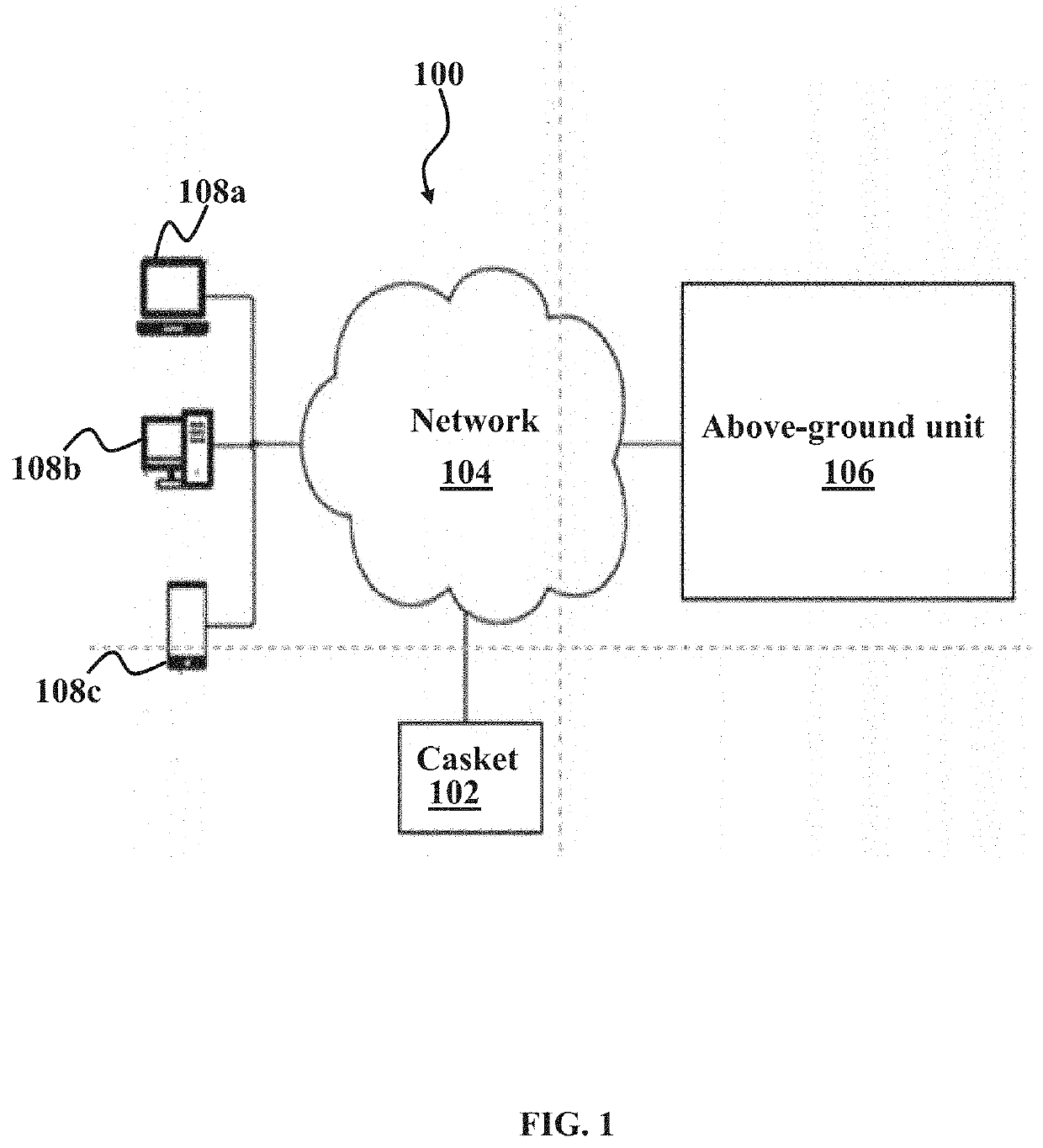 System and method connected to a casket to play audio file over a network