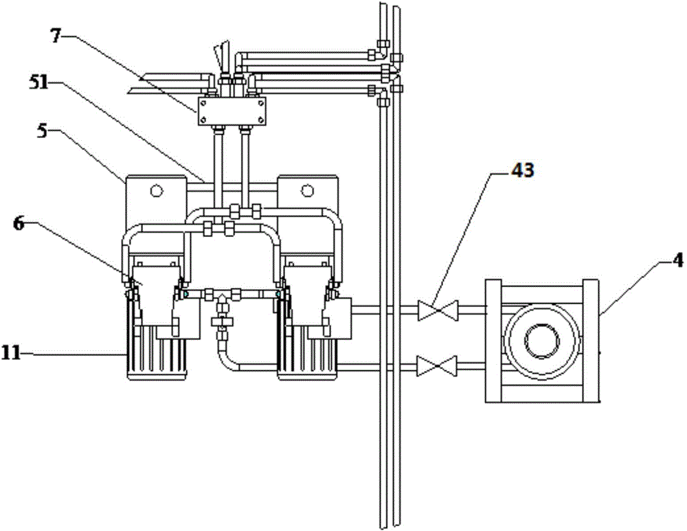 Hydraulic system for stereoscopic garage