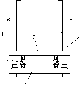 Workpiece pressing device based on damping and shock absorption