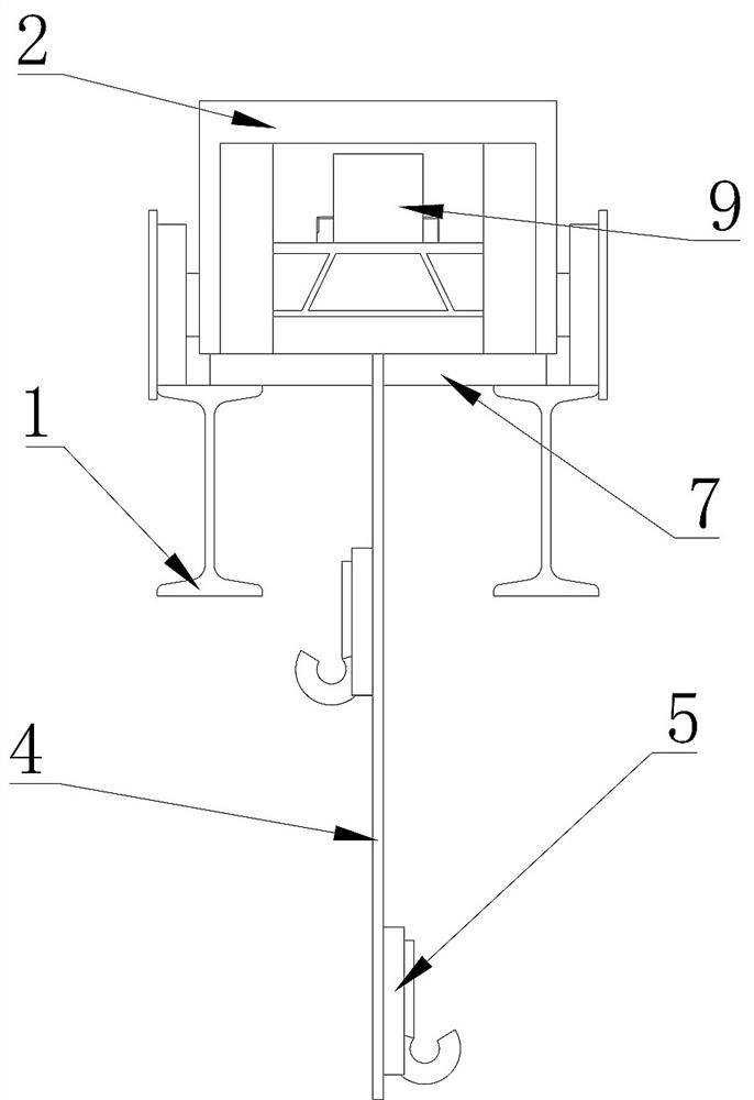 Continuous rigid frame bridge cast-in-place bracket pre-pressing device and method