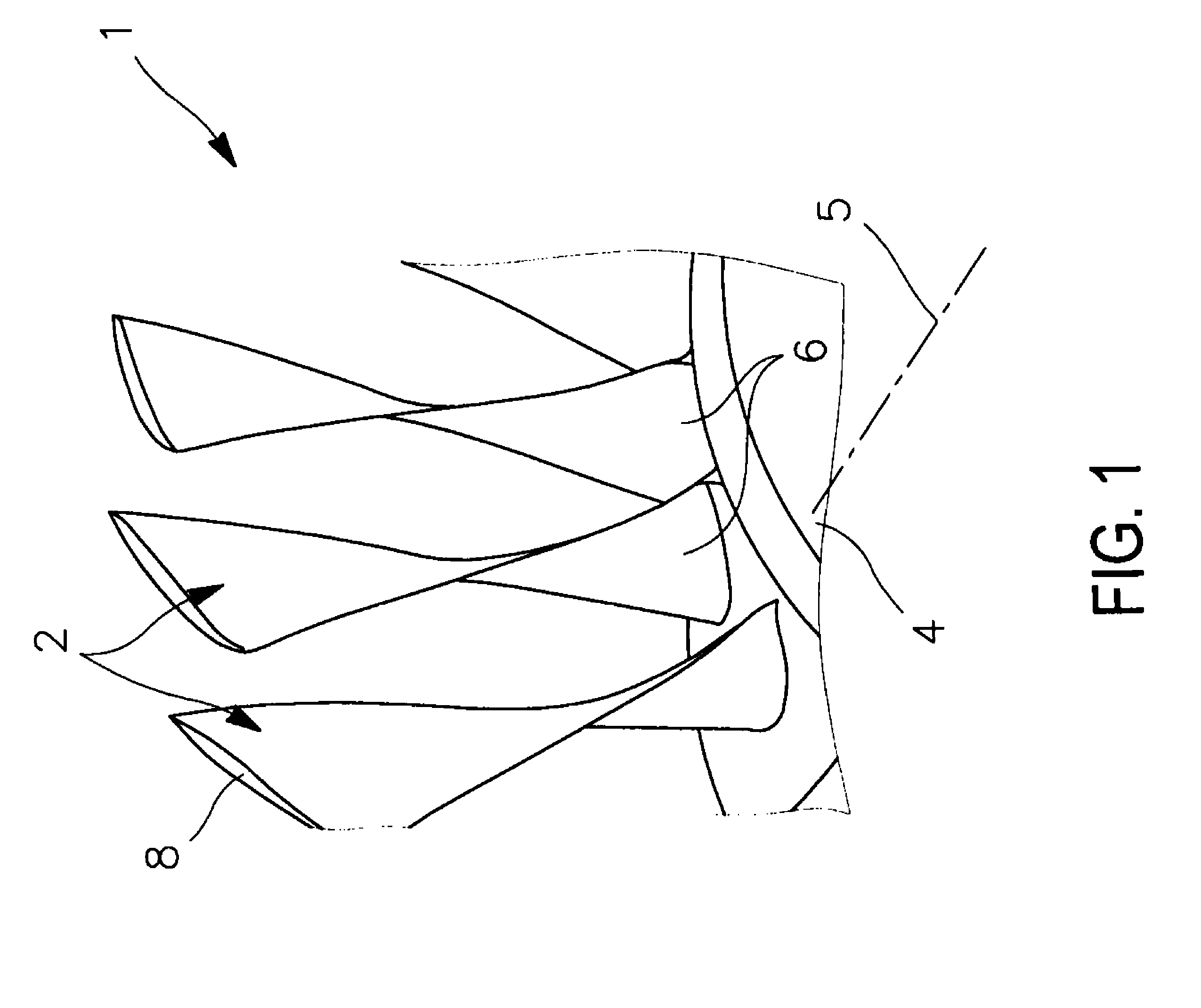 Process for manufacturing a single-piece blisk with a temporary blade support ring removed after a milling finishing step