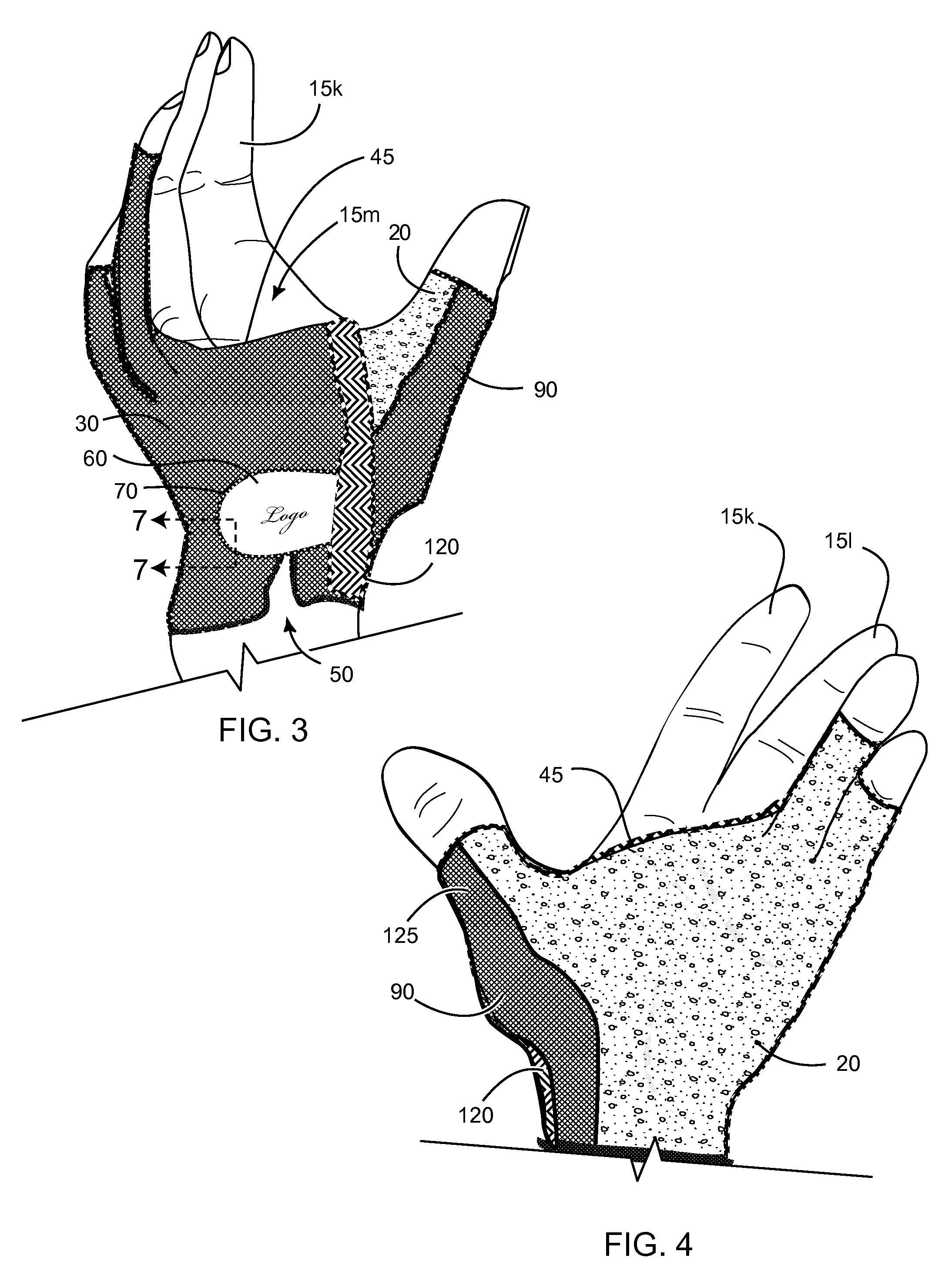 Tri-finger sports glove