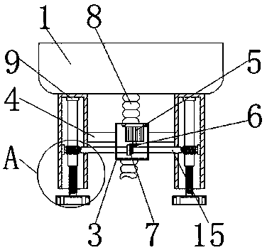 Adjustable washstand for proctology department