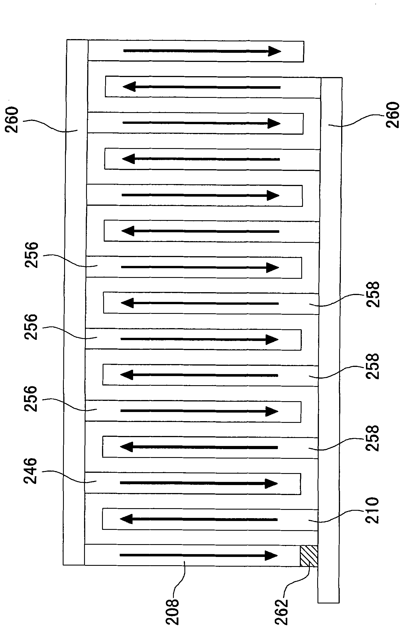 A parallel plate magnetic capacitor