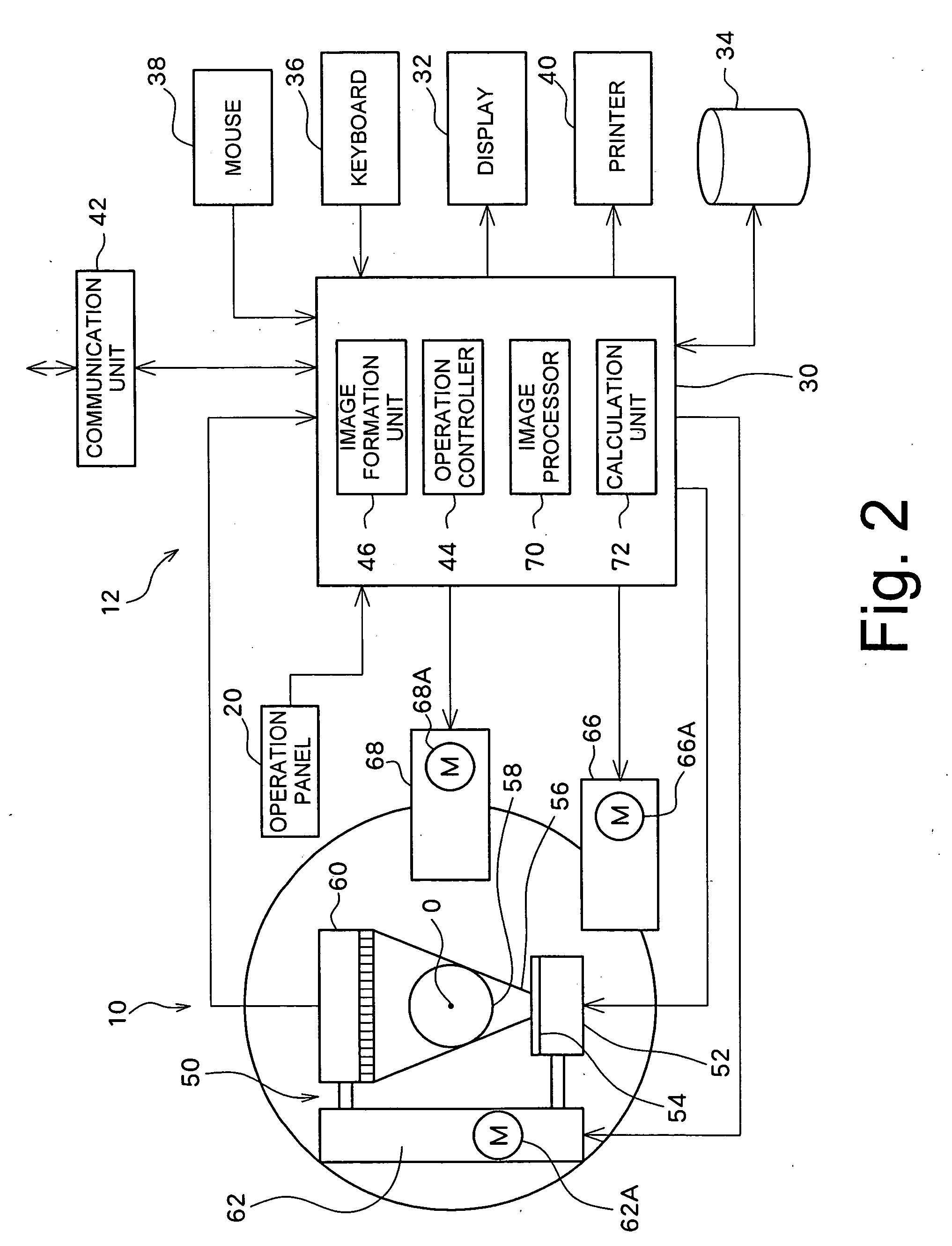 Computerized tomography device using X rays and image processing method