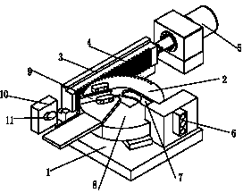 Gear of workpiece rotating stamping die
