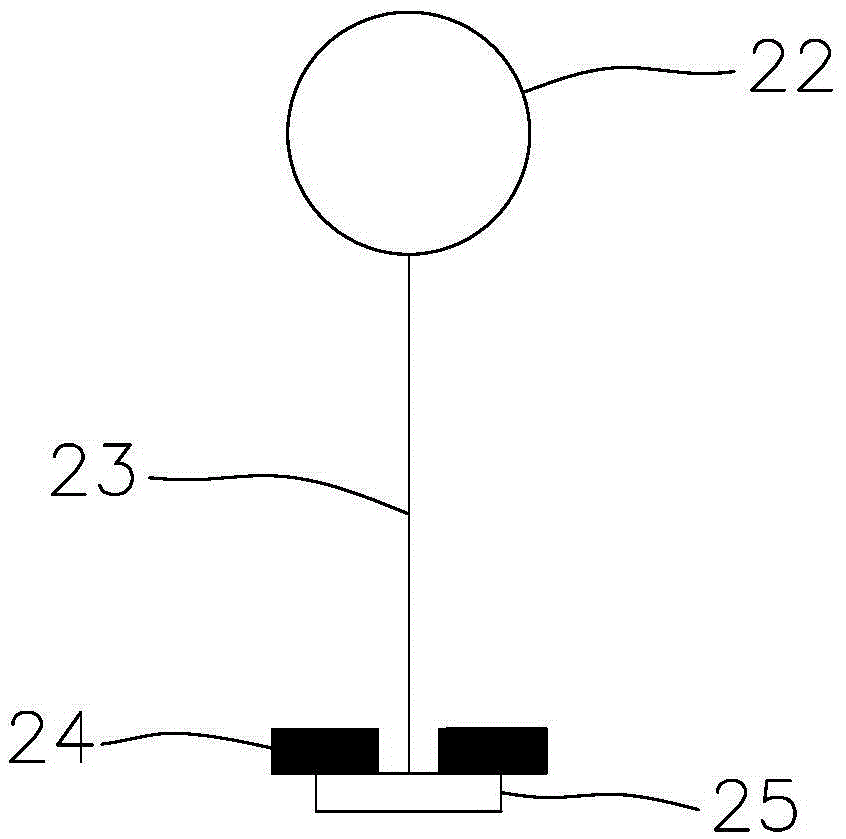 A device for mixing ore pulp with medicament and air