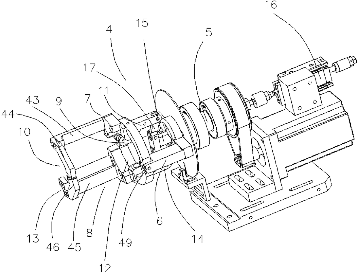 Forming mechanism of round sheath wire stripping head terminal riveting and heat-shrink tube lining machine