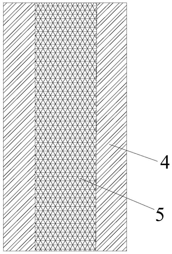 A self-absorbing composite geogrid