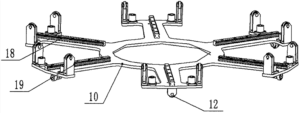 Novel winch-type rotary foldable dining-table