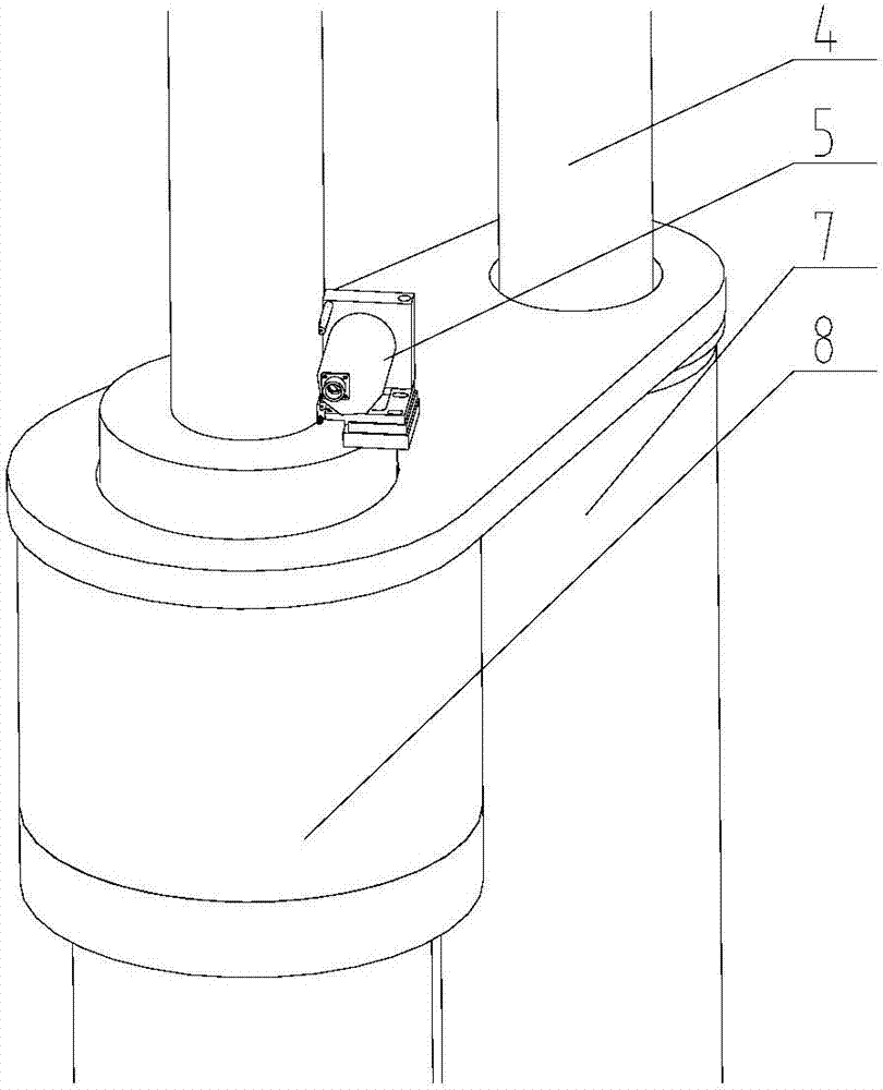 Axial pressing device used after winding of large-size transformer coil