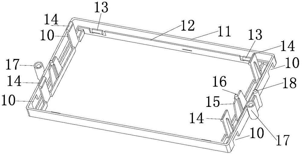 Installation structure and method for washing machine display screen