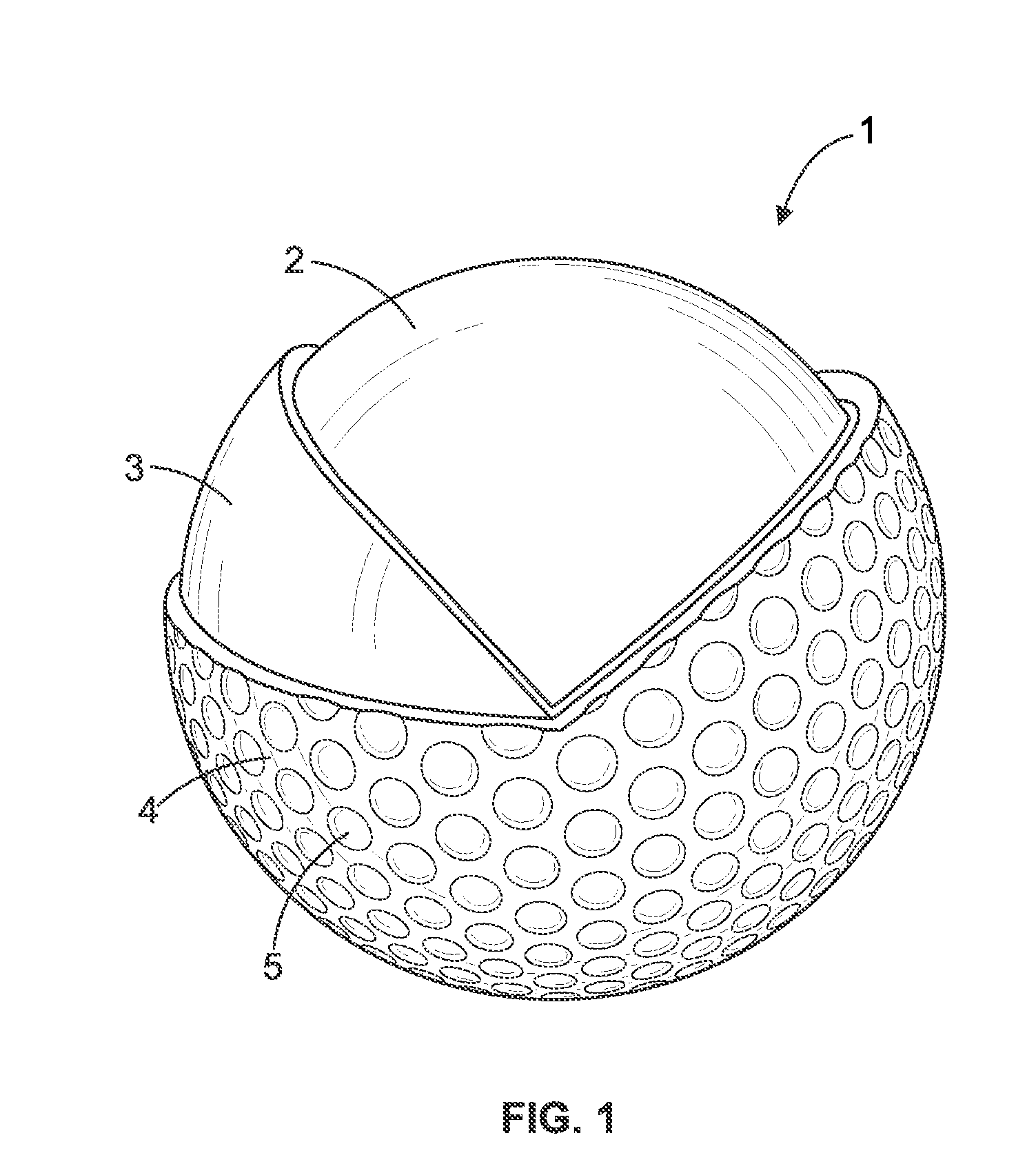 Golf ball and method of manufacturing a golf ball