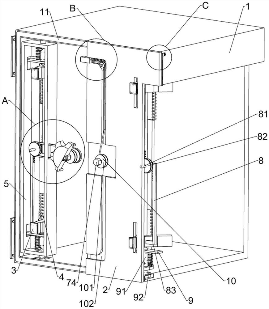 Reinforcing structure of confidential cabinet lock