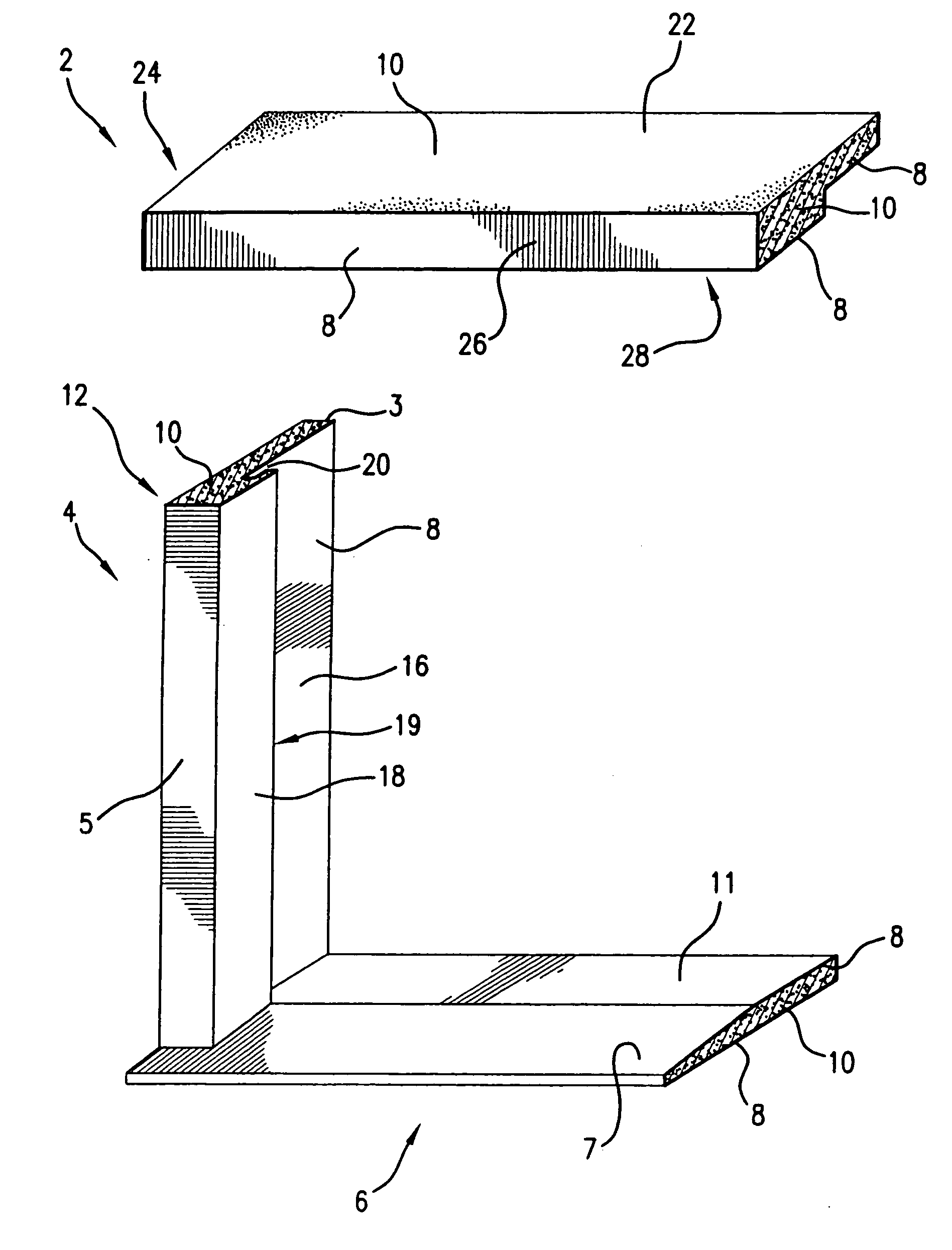 Molded polymeric structural members and compositions and methods for making them