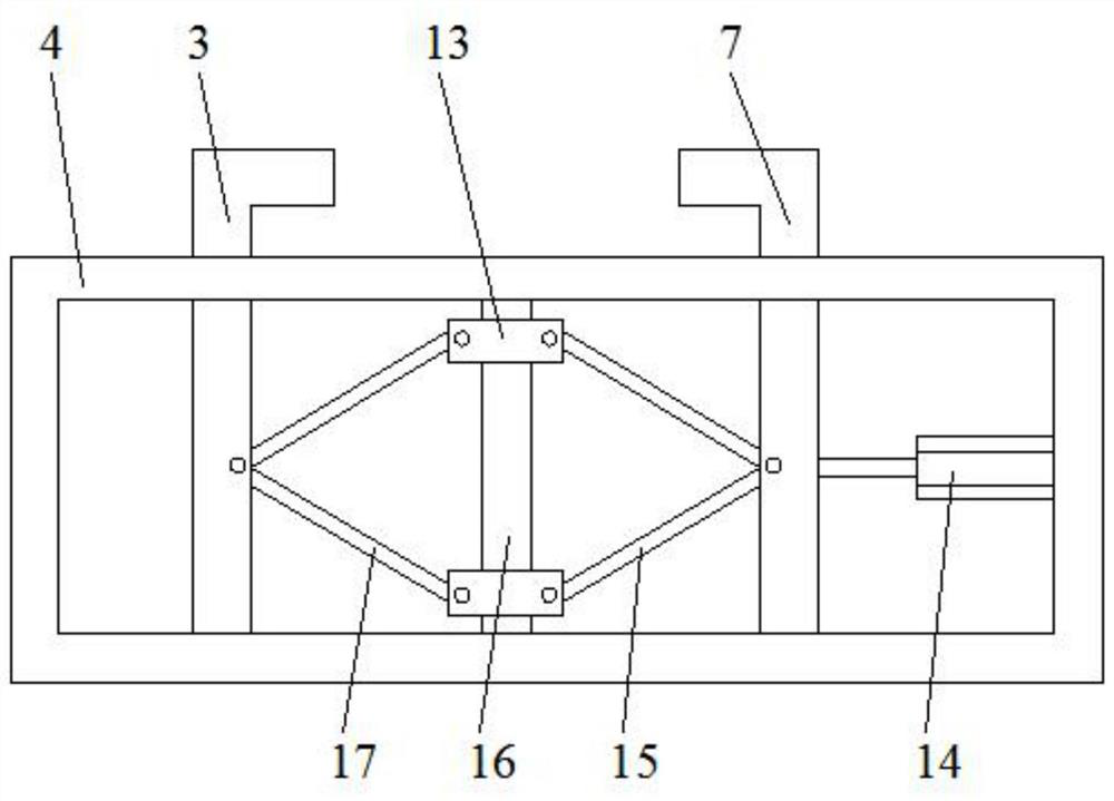 Lamp box mounting structure for exhibition hall design