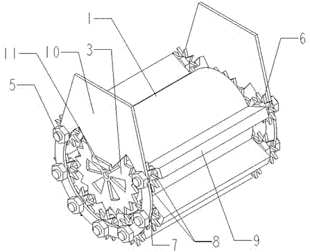 Separable liquid-cooled Led (Light Emitting Diode) radiator