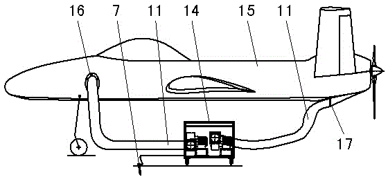 Aircraft ground ventilation cooling method and device