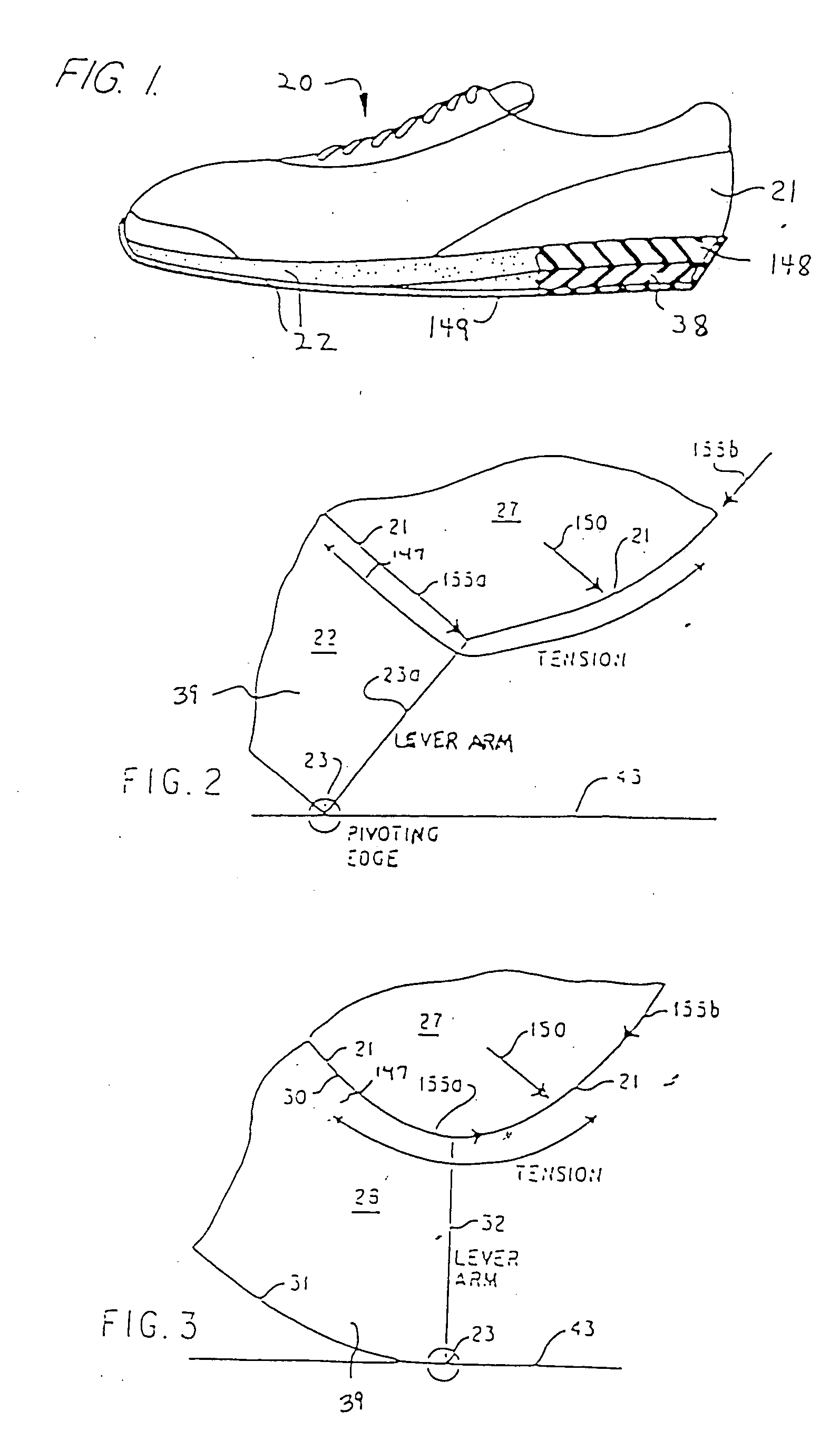 Removable rounded midsole structures and chambers with computer processor-controlled variable pressure