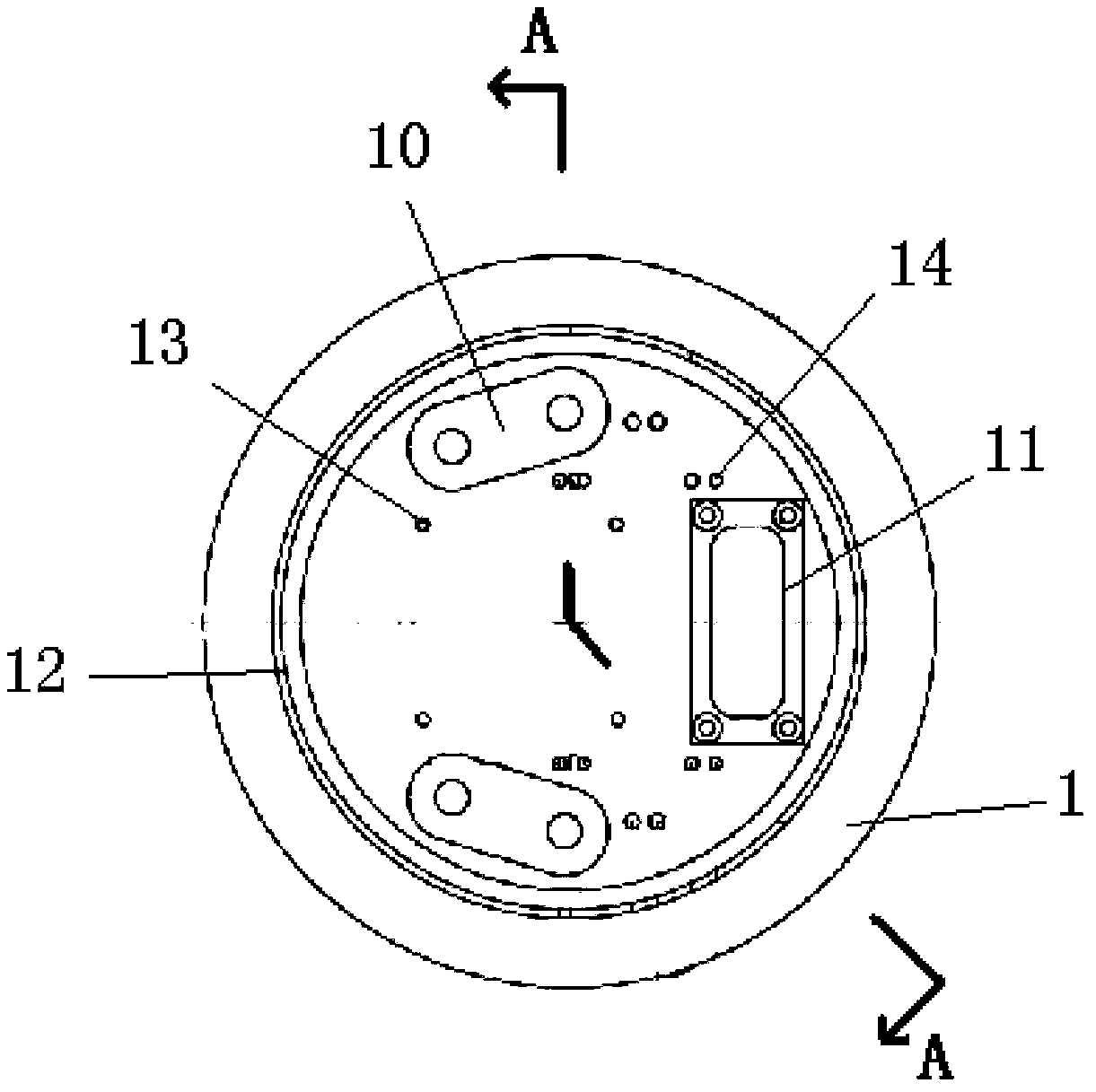 Nuclear energy level service life measuring device