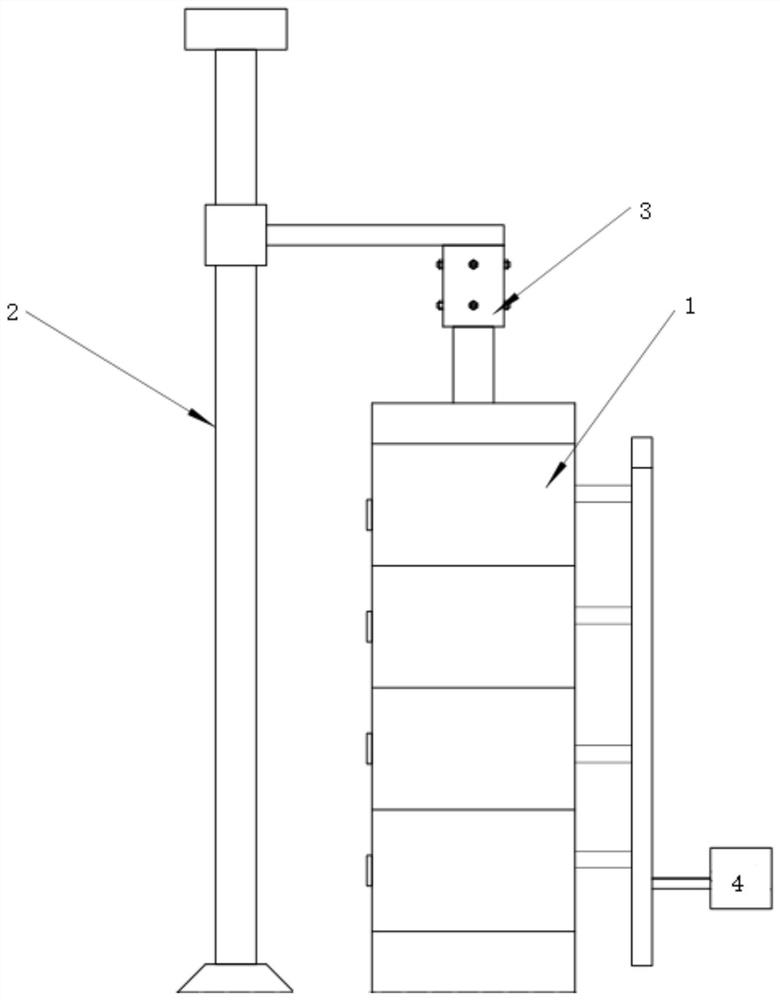 Bridgman-stockbarger crystal growth device and application thereof