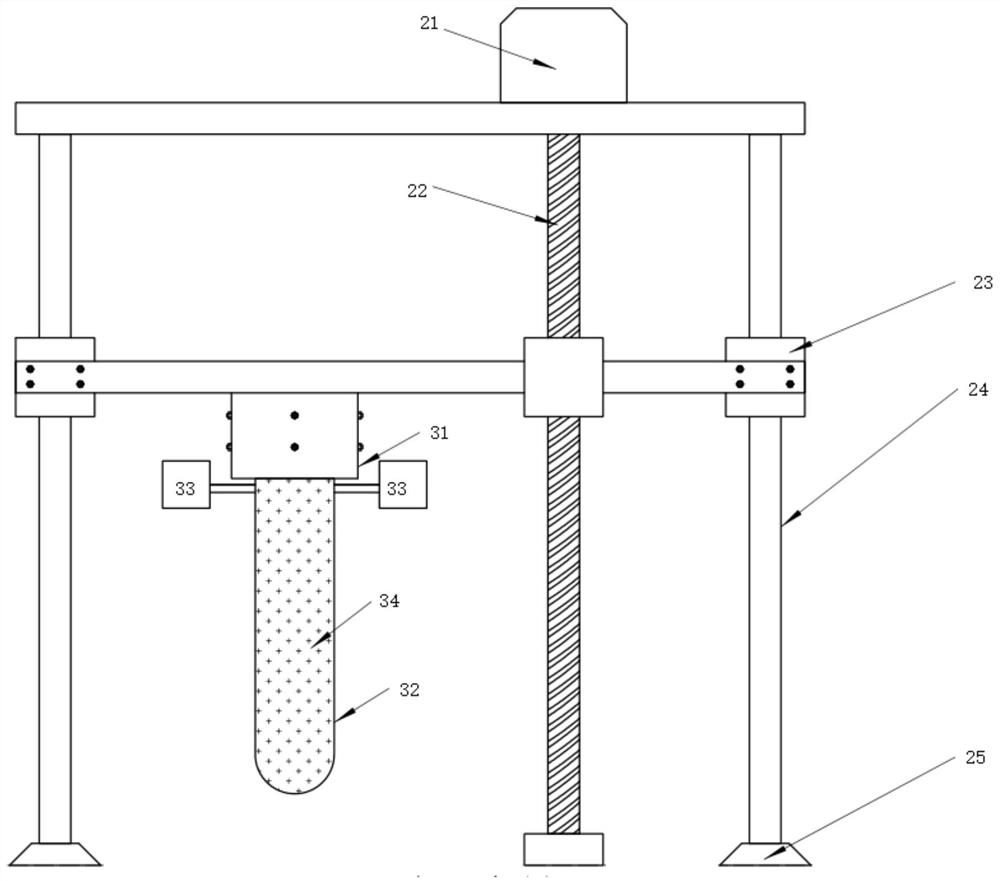 Bridgman-stockbarger crystal growth device and application thereof