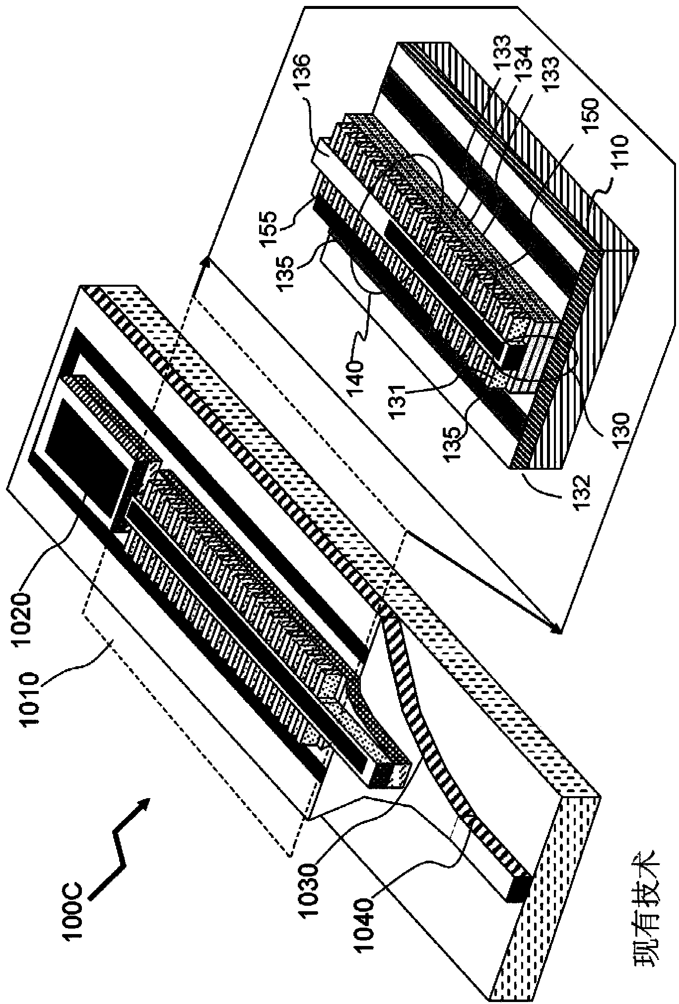 Vertically-coupled surface-etched grating DFB laser