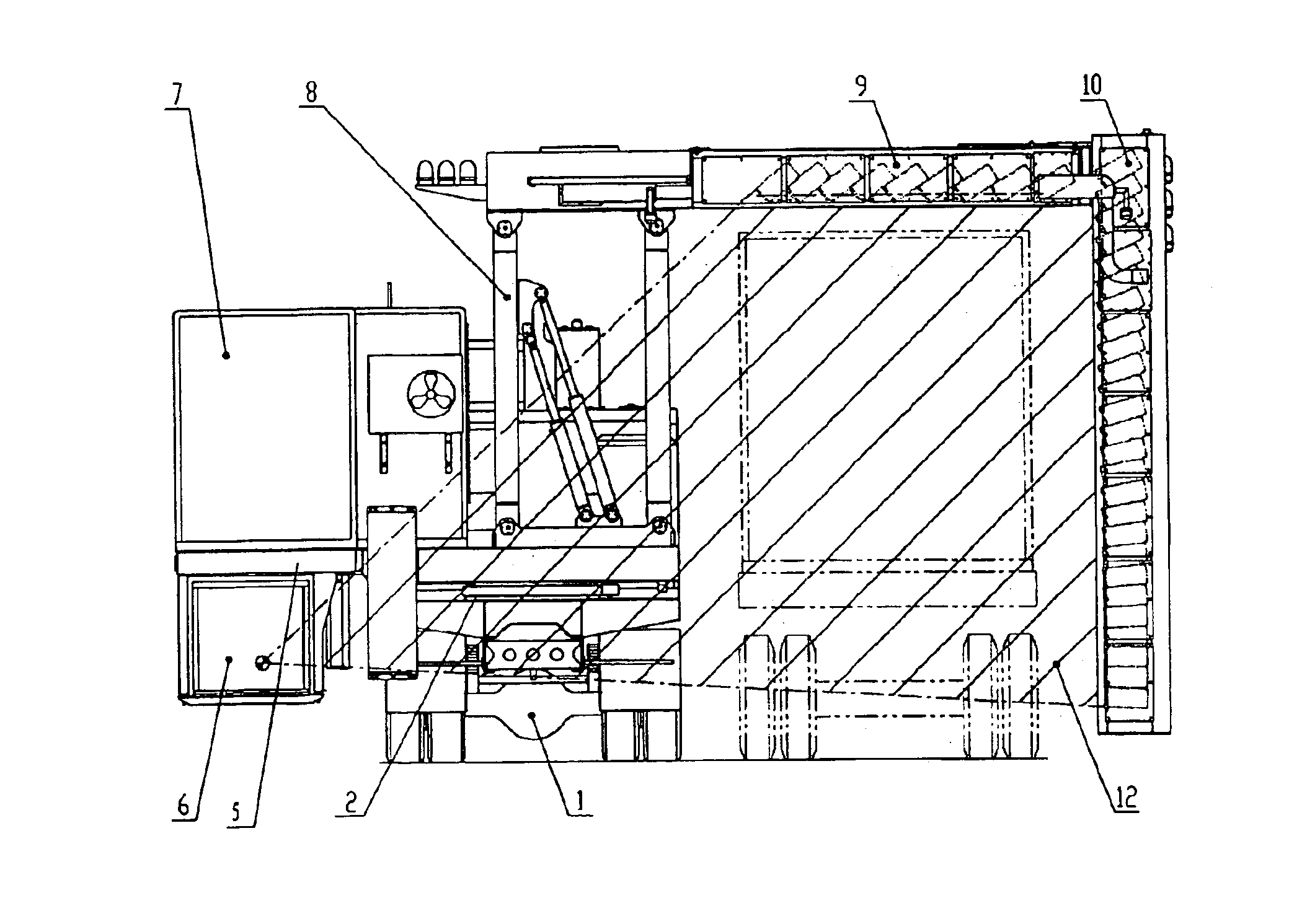 Vehicle-carried mobile container inspection apparatus